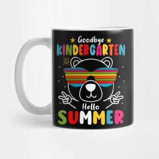 Goodbye kindergarten Graduation 2024 Hello Summer Bear Mug